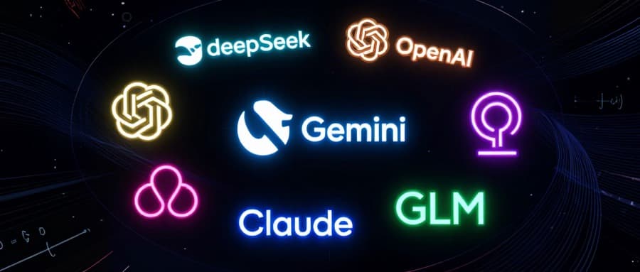 GPT、Claude、Gemini 与 DeepSeek 模型选型对比主题配图